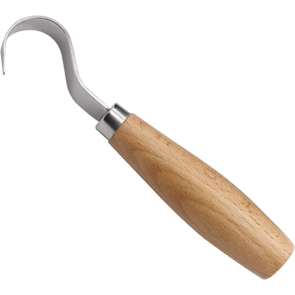 Wood Hook Knife Carving Tool for Carving Spoons Bowls Cups Crooked for Professional Spoon Carvers and Beginners