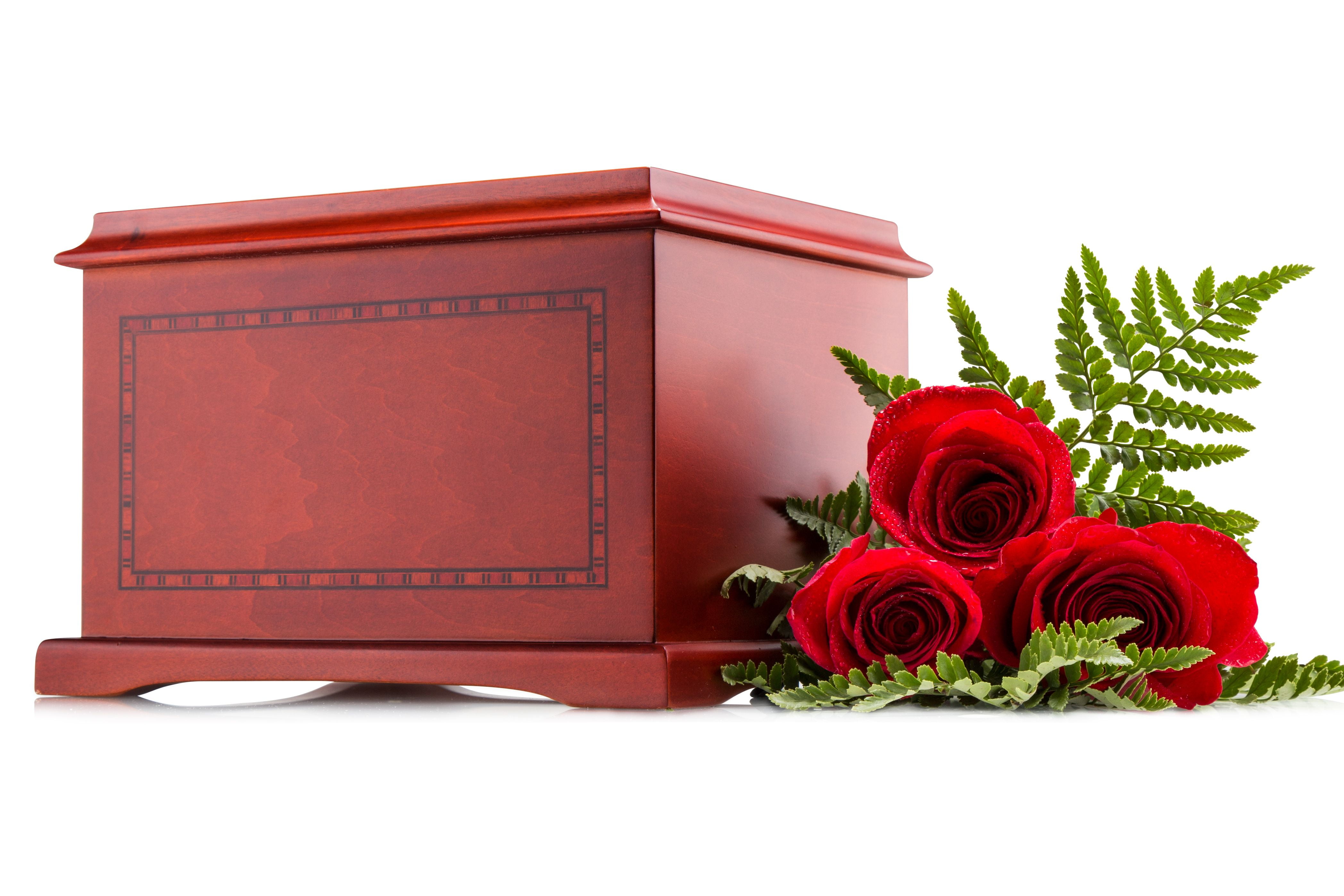 Wood Human Funeral Cremation Urn for Human Ashes Adult Urn Size Honor