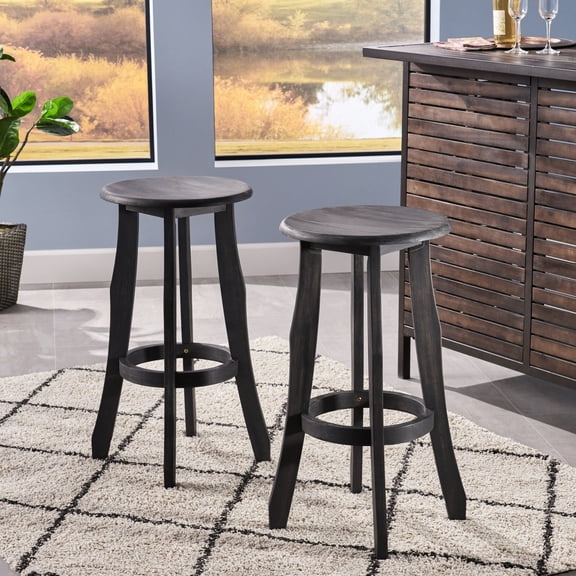 Wood In Dark Gray - Outdoor Relax Time Stylish 30 Inches High