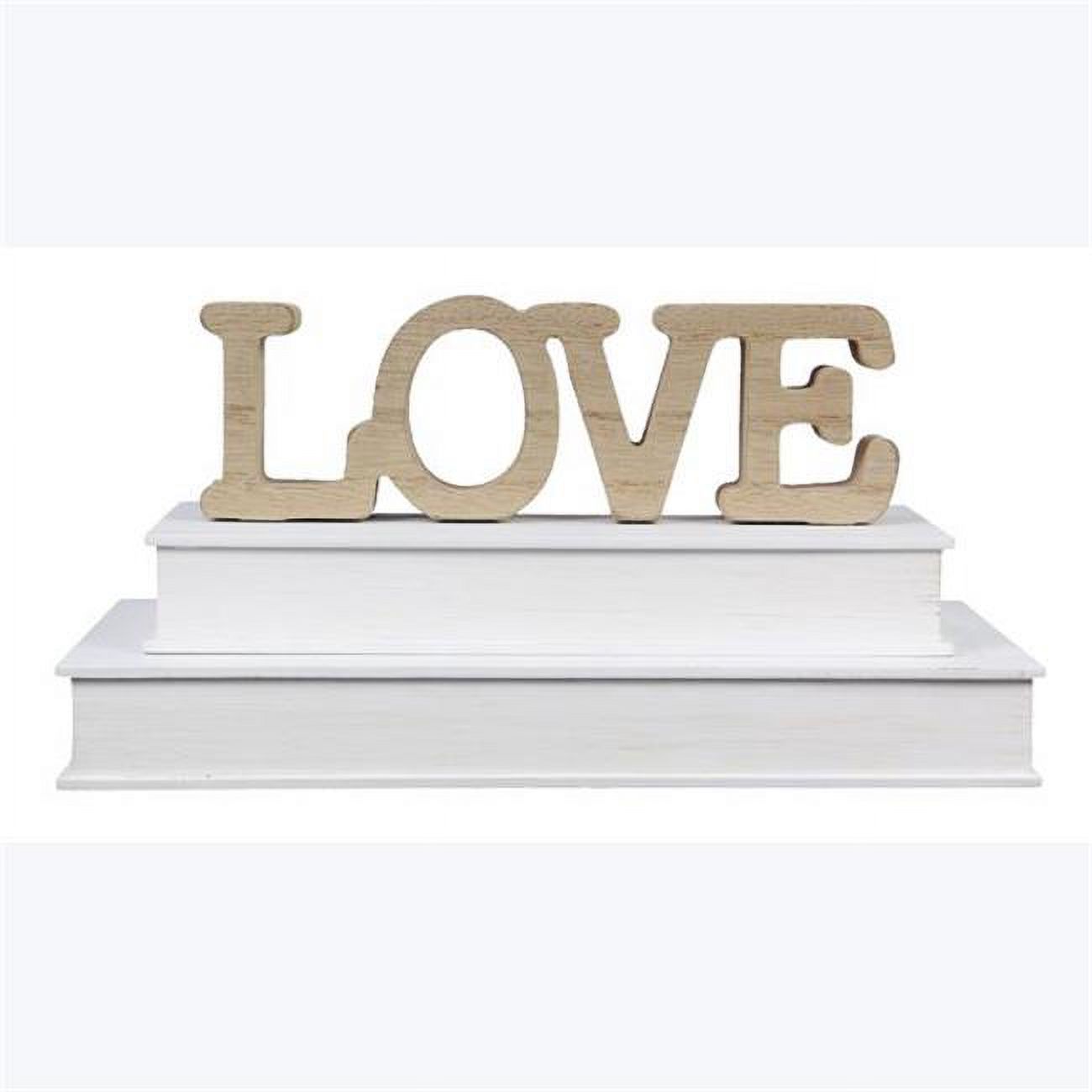 Wood Inspirational Home Tabletop Word Sign with MDF