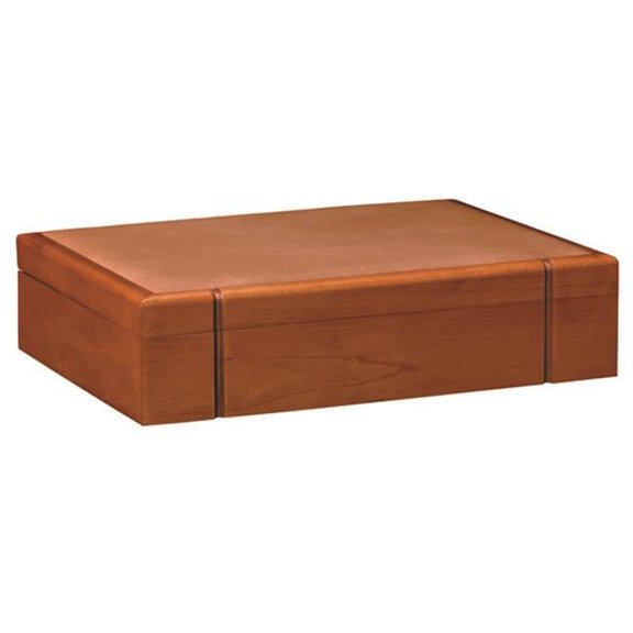 Wood Jewelry Box With Luxurious Leatherette Interior