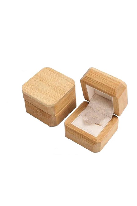 Wood Jewelry Ring Bracelet Necklace Box Wrapping Gift Box Solid Wood Jewelry Organizer