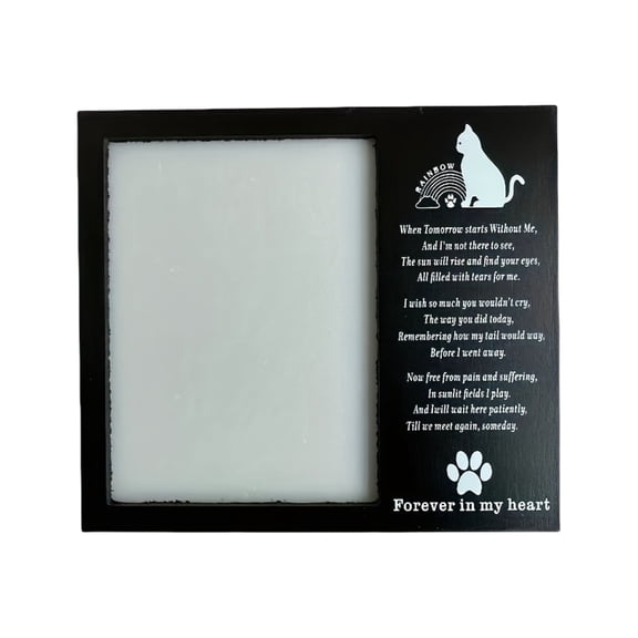 Wood Keepsakes Frame for Dog and Cats Memory Pet Memorial Photo Display Stand