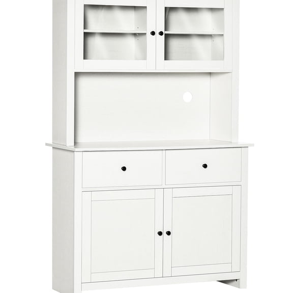 Wood Kitchen Cabinet with Rustic Grain and Adjustable Shelves / Customize Storage for Kitchen Needs