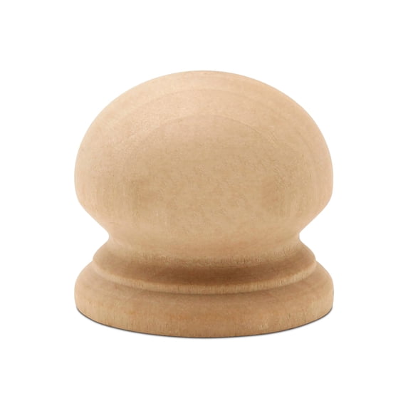 Wood Knobs 1-1/2 inch, Pack of 50 Unfinished Round Wooden Knobs for Cabinet Handles, Dresser Drawer, Furniture, and Crafts, by Woodpeckers