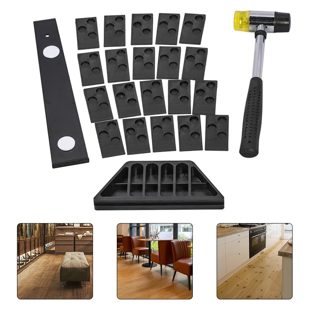 Wood Laminate Flooring Installation Tool Floor Fitting Kit with 20pcs Spacers Flooring Tool Set DIY Home Installation Hand Tool