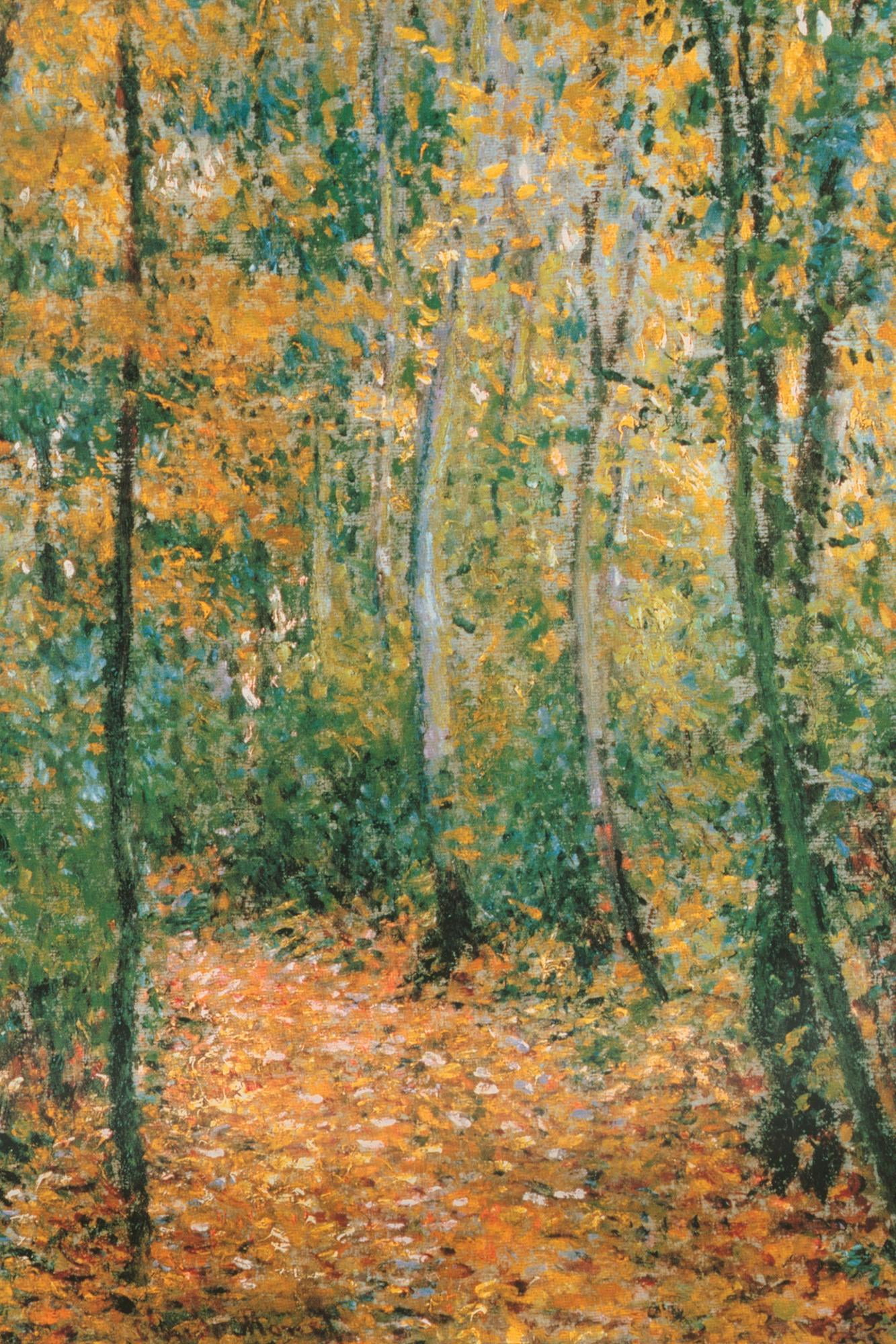 Wood Lane Impressionist Landscape Canvas Print for Kids