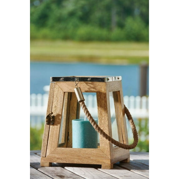 Wood Lantern with Rope Handle - Park Designs