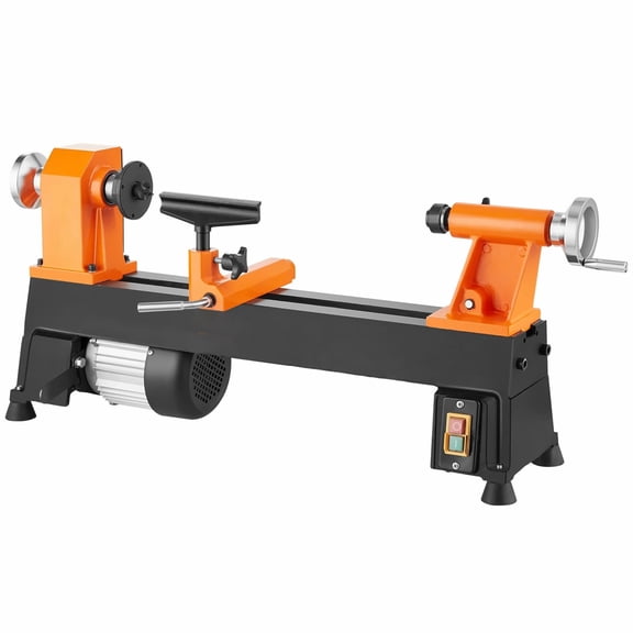 Wood Lathe 10x18 Inch 370W 5 Speed Mini Lathe for Woodturning, Crafting, DIY Projects with Rod Injection & Wrenches