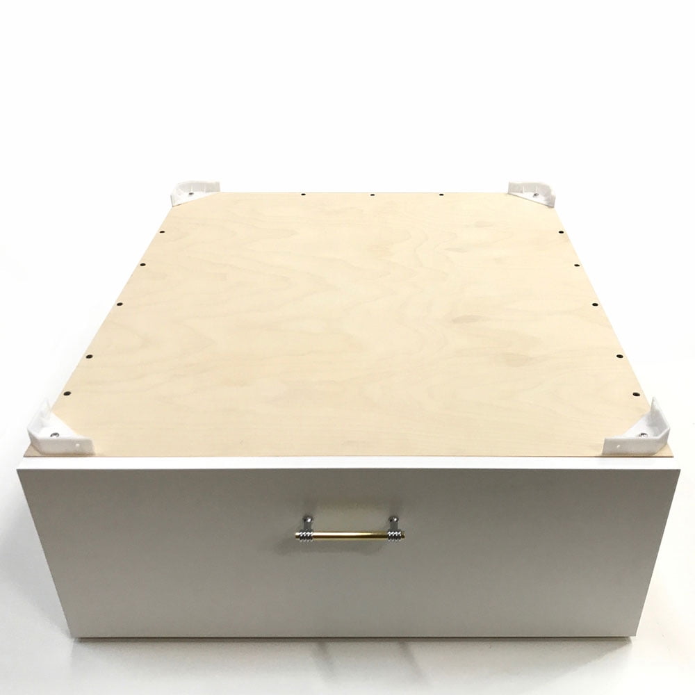 Wood Laundry Pedestal with Storage Drawer for Washer Dryer Machine- Choose your Size - 32W x 32L x16H