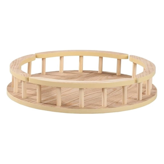 Wood Lazy Susan Turntable, 16-Inch Diameter