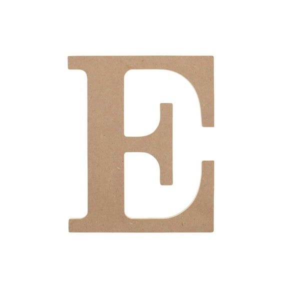 Essentials By Leisure Arts Wood Letter 'E', 8" Wooden Alphabet Letters For Home Dcor, Diy Craft Letters, And Personalized Projects Unfinished Wooden Letters For Crafting