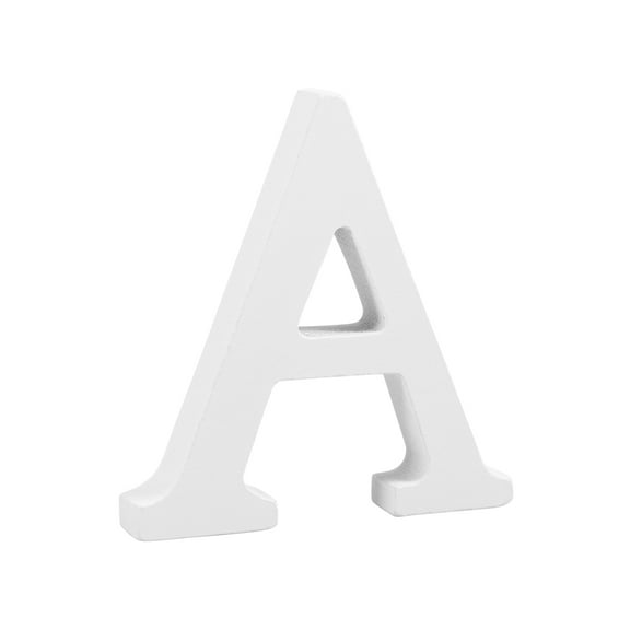 TABLZONE White Wood Letter A Party Decoration for Wedding Home Or Birthday Display