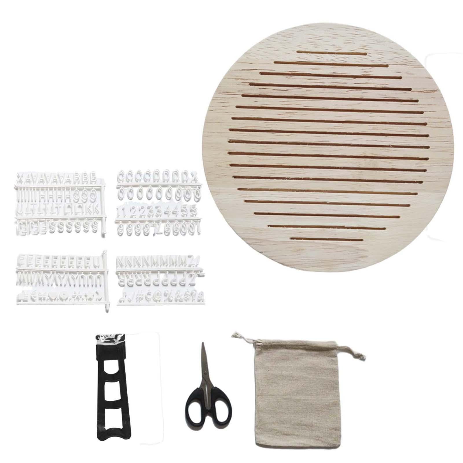Wood Letter Board Round Baby Milestone Cards for Baby Growth Boys and ...
