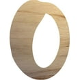 thumbnail image 1 of Wood Letter O Craft Shape, Unfinished 8'' Tall Small Kids Wooden Letter, Brownie Font, 1 of 5