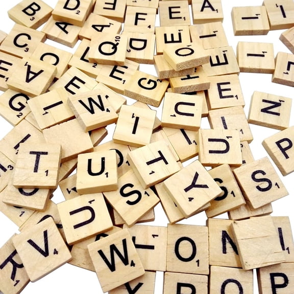 Wood Letter Tiles Wooden Scrabble Tiles A Z Capital Letters Crafts Pendants 500 Pieces