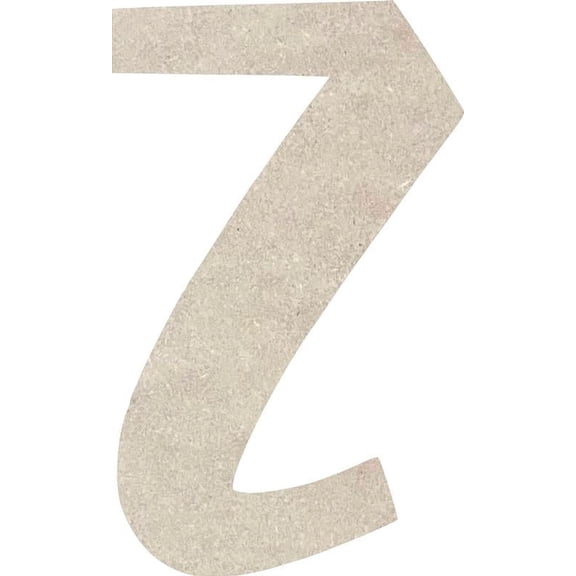 Wood Letters A-Z, Blank DIY 10'' Icebold Z, DIY Paintable Craft