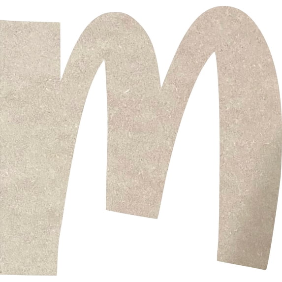 Wood Letters A-Z, Blank DIY 18'' Icebold M, DIY Paintable Craft