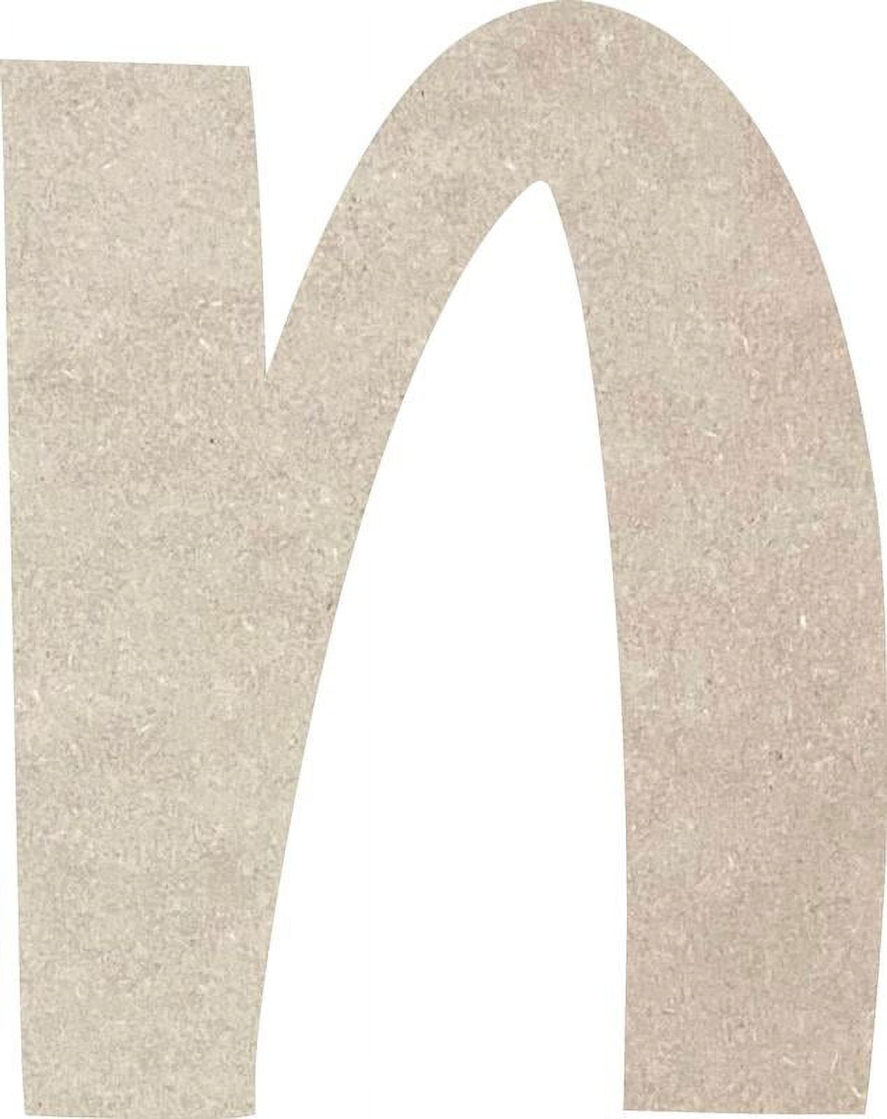 Wood Letters A-Z, Blank DIY 18'' Icebold N, DIY Paintable Craft ...