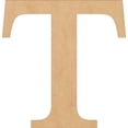 thumbnail image 1 of Wood Letters, Blank 15'' Times Font T, Craft Wall Hanging Shape, 1 of 5