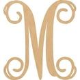 thumbnail image 1 of Wood Letters, Blank 15'' Vine Font M, Craft Wall Hanging Shape, 1 of 5