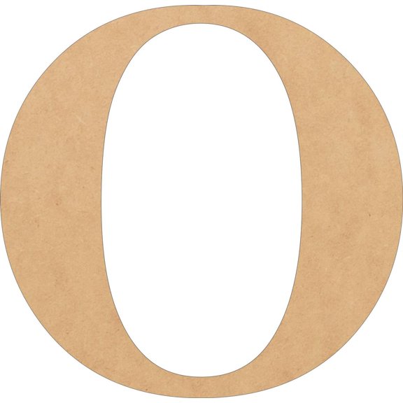 Wood Letters, Blank 6'' Times Font O, Craft Wall Hanging Shape