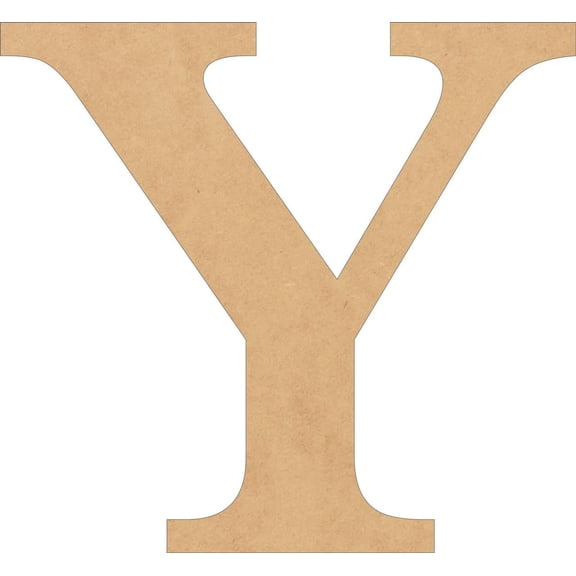 Wood Letters, Blank 6'' Times Font Y, Craft Wall Hanging Shape