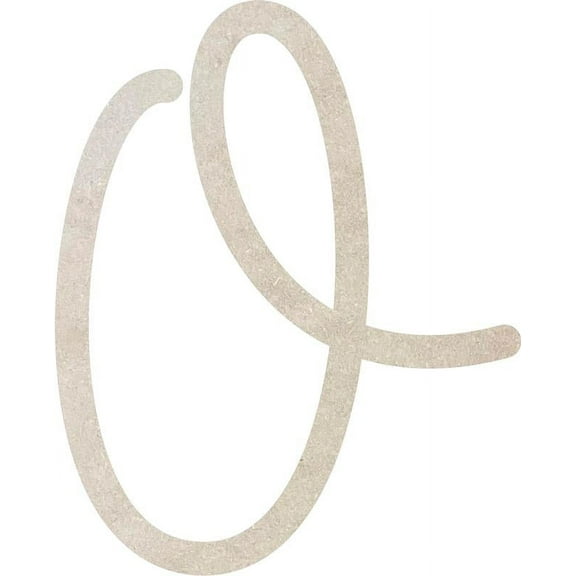 Wood Letters MDF, Unfinished 5'' Tall Baleno Font O, Wall Hanging