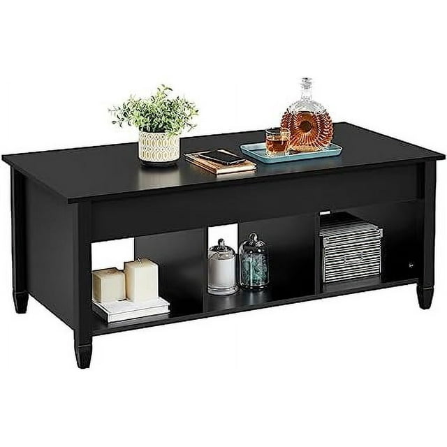 Wood Lift Top Coffee Table Fully Coated with WaterResistant Paint