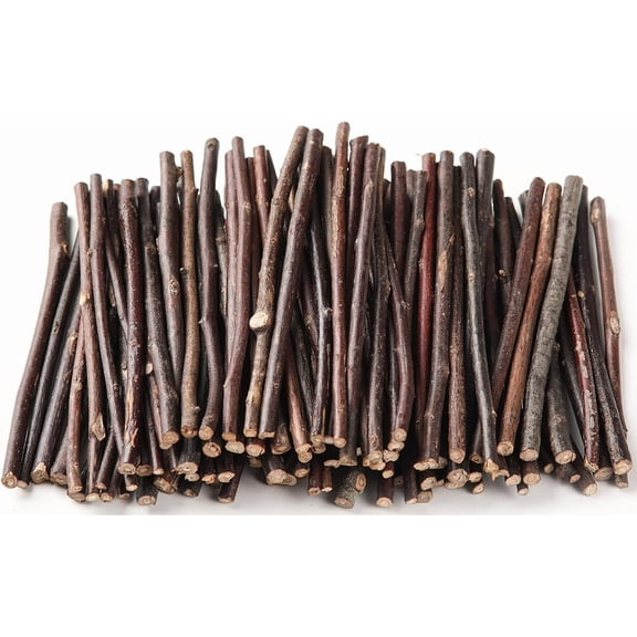 Wood Log Sticks for Crafts 4 Inch Long Birch Wood Craft Sticks Natural Twigs Sticks for Crafting DIY Crafts Supplies Photo Props School Projects Card Making