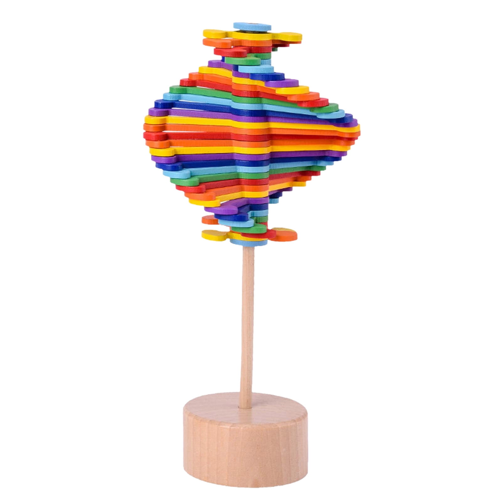 Wood Lollipop Toy Rotating Stress Toy For Adults Girl Games Male Or ...