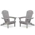 thumbnail image 1 of Wood Lounge Patio Chair for Garden Outdoor Wooden Folding Adirondack Chair Set of 2 Solid Cedar Wood Lounge Patio Chair for Garden, Lawn, Backyard, 1 of 12
