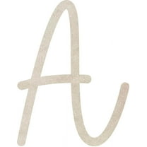Wood MDF Alphabet A-Z, Unfinished 2'' Tall Baleno Font A, Kid's Craft