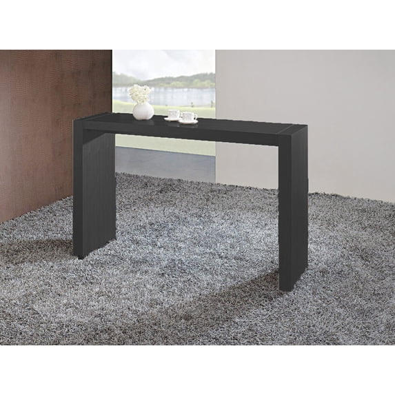 Wood MDF Bar Table with Oak Veneer in Wenge Color 40" Bar Height