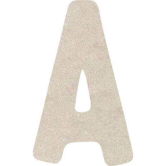 Wood MDF Letter A, Craft Alphabet 2'' Small Home Décor, Rawles