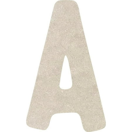 Awesome Life Craft Wood MDF Letter A Alphabet 3'' Small Home, Custom Cut, Rustic