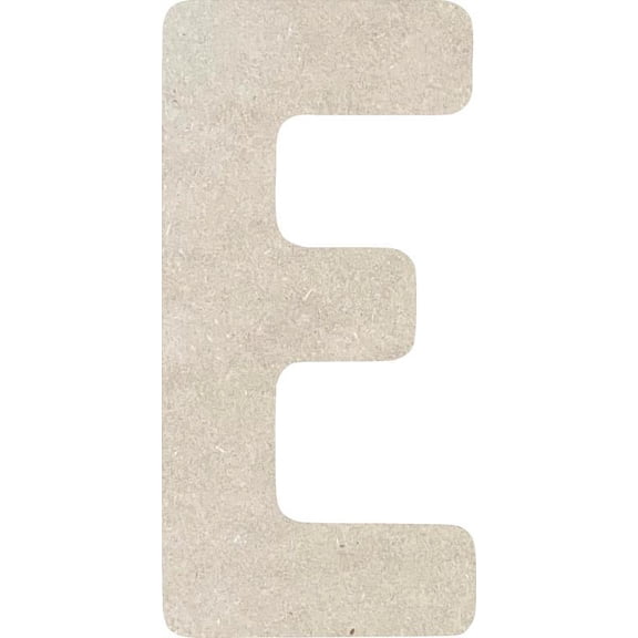 Wood MDF Letter E, Craft Alphabet 3'' Small Home Décor, Rawles