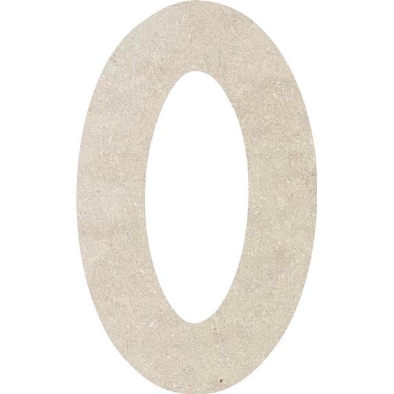 Wood MDF Letter O, Craft Alphabet 3'' Small Home Décor, Rawles