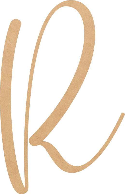 Wood MDF Letter R, Craft Alphabet 3'' Small Home Décor, Buttey Honey Font - Walmart.com