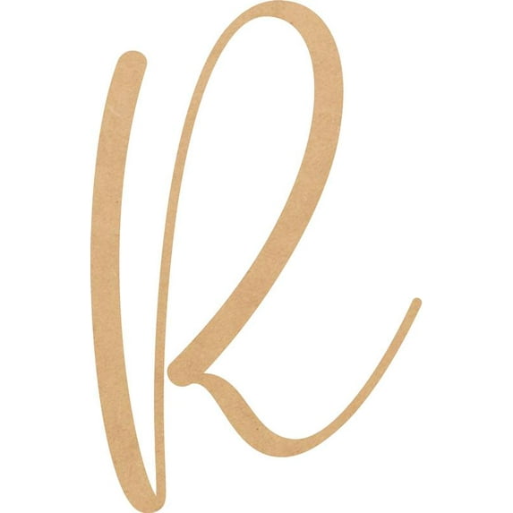 Wood MDF Letter R, Craft Alphabet 3'' Small Home Décor, Buttey Honey Font