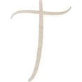 thumbnail image 1 of Wood MDF Letter (T) Blank Wood Craft, 5'' Tall Paintable DIY, Script Rebeca Font, 1 of 5