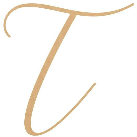 Wood MDF Letter T, Craft Alphabet 22'' Small Home Décor, Bellany