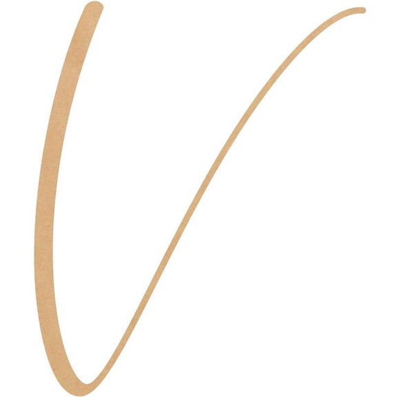 Wood MDF Letter V, Craft Alphabet 22'' Small Home Décor, Bellany