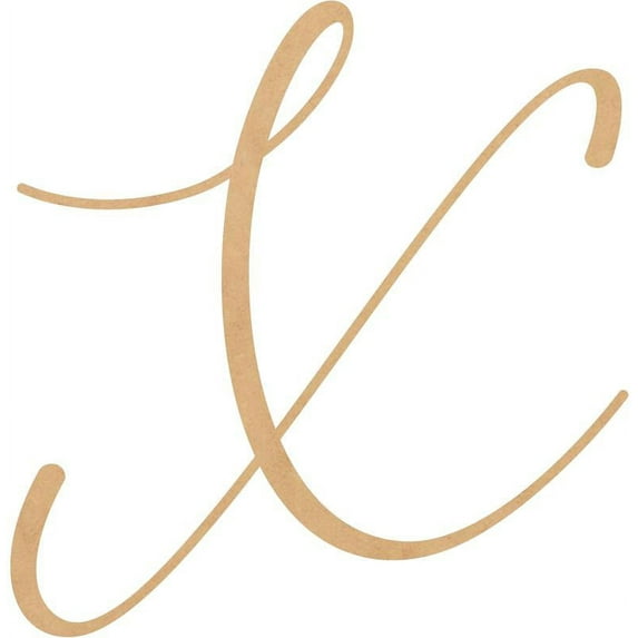 Wood MDF Letter X, Craft Alphabet 22'' Small Home Décor, Bellany