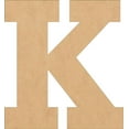thumbnail image 1 of Wood MDF Letters, Unfinished 16'' Tall Rockwell K, Blank Wall Craft, 1 of 5