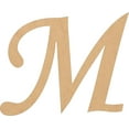 thumbnail image 1 of Wood MDF Letters, Unfinished 22'' Tall Monotype Monogram M, DIY, 1 of 5