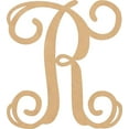 thumbnail image 1 of Wood MDF Letters, Unfinished 22'' Tall Vine Monogram R, Wooden Craft Letter, 1 of 5