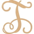 thumbnail image 1 of Wood MDF Letters, Unfinished 22'' Tall Vine Monogram T, Wooden Craft Letter, 1 of 5