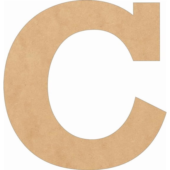 Wood MDF Letters, Unfinished 3'' Tall Rockwell C, Wooden Craft Letter