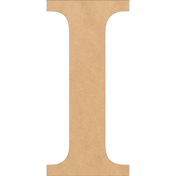 Wood MDF Letters, Unfinished 3'' Tall Times I, Wooden Craft Letter
